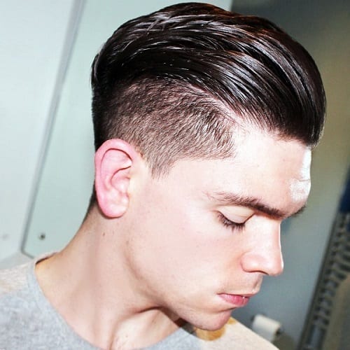 A pompadour hairstyle man