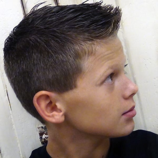 Short style Pompadour Hairdo for Children