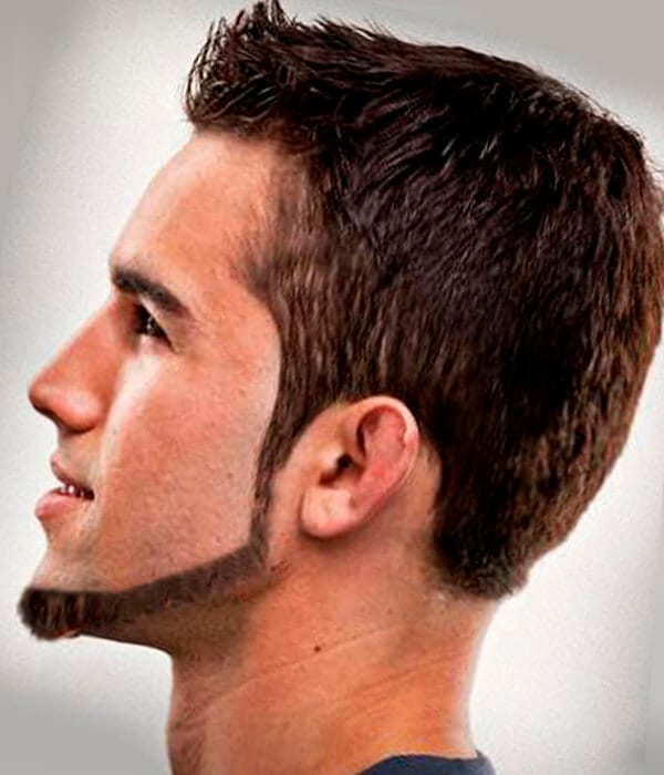 Chin curtain beard style