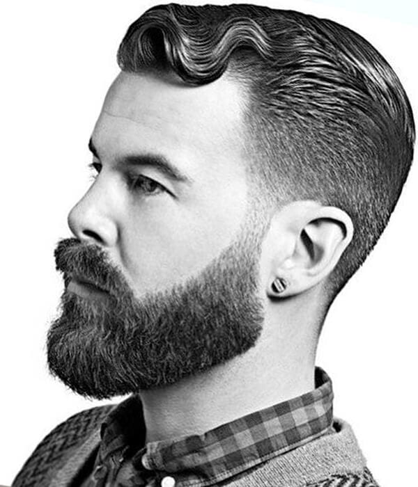 Classic look full beard style