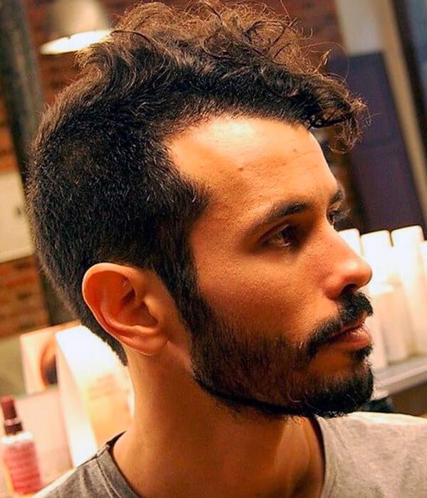 Long buzz male haircut