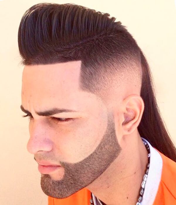 Mullet hipster haircut