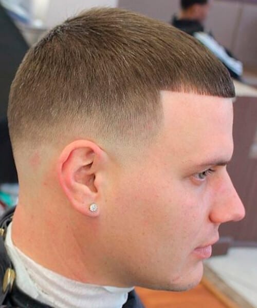 Caesar fade haircut for men