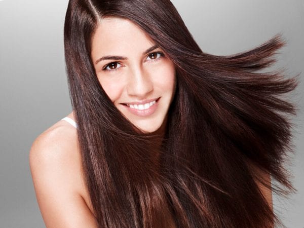 A girl with Japanese Straightening