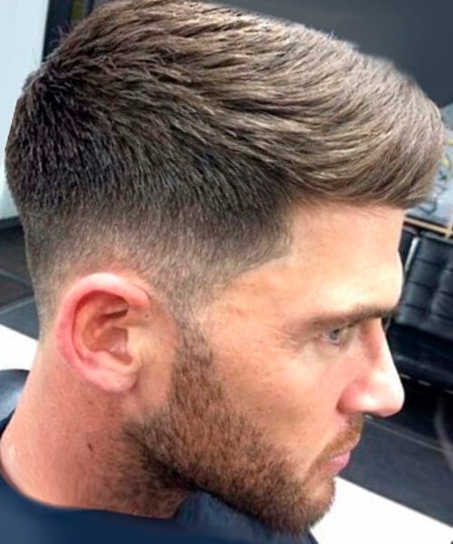 Mid-high fade haircutpsd for men