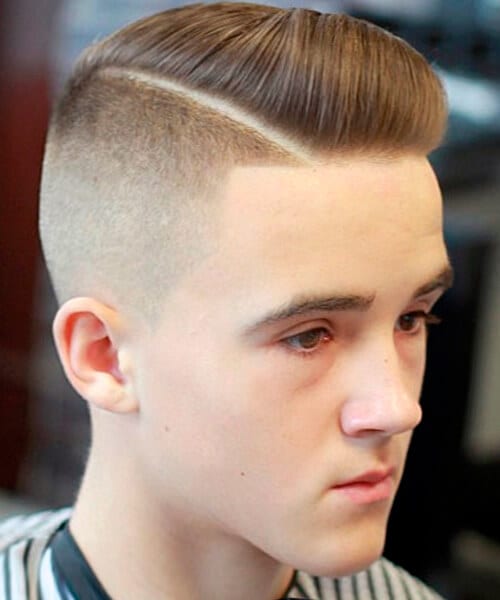 Retro fading haircut for men