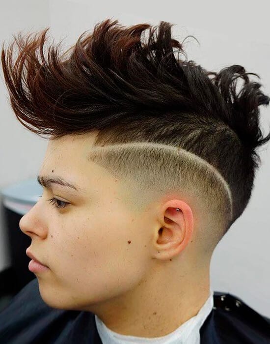 Creative cool haircut for guys