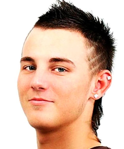 Modernized Mullet haircut for guys