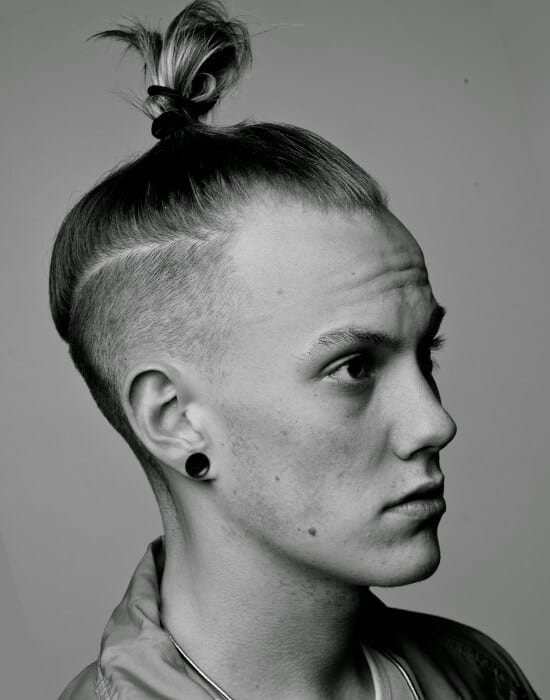 Top knot cool haircut for guys