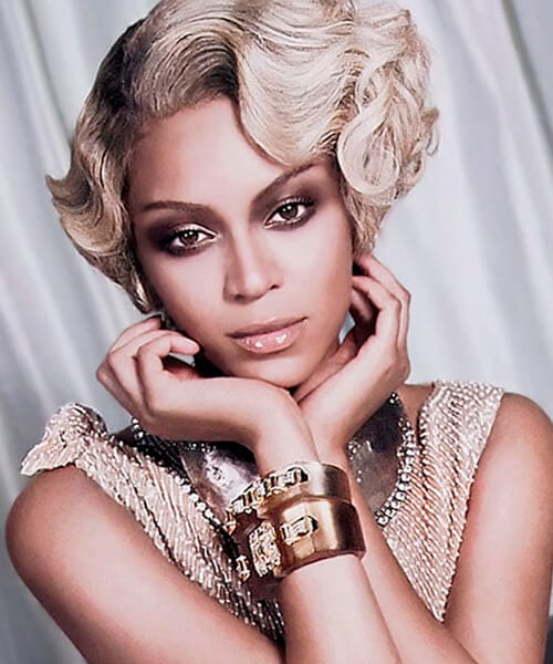 Beyonce celebrity short hairstyle