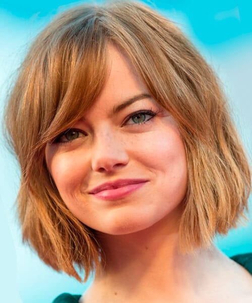 Bob hairstyle with bangs for fine hair