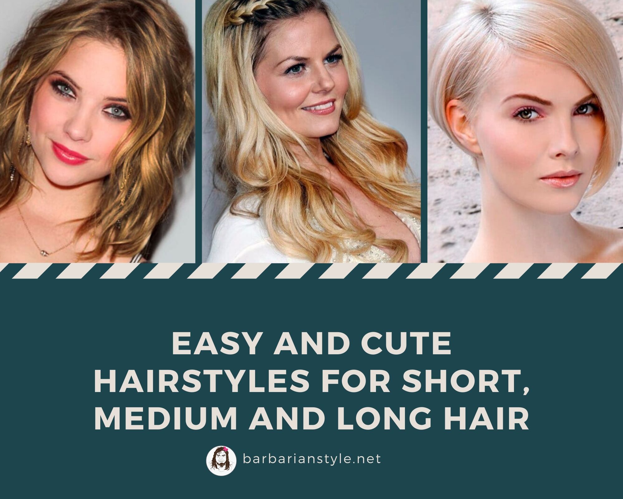 Easy and Cute Hairstyles for Short, Medium and Long Hair