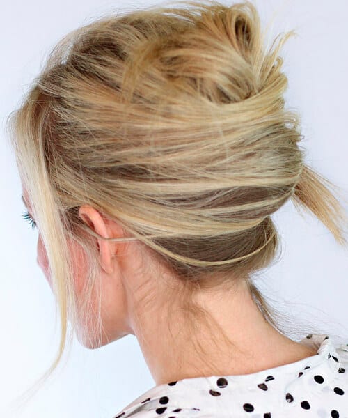 Messy French twist semi-formal hairstyle