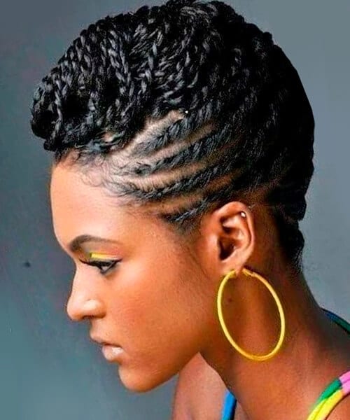 Natural Hairstyles Braided Updo