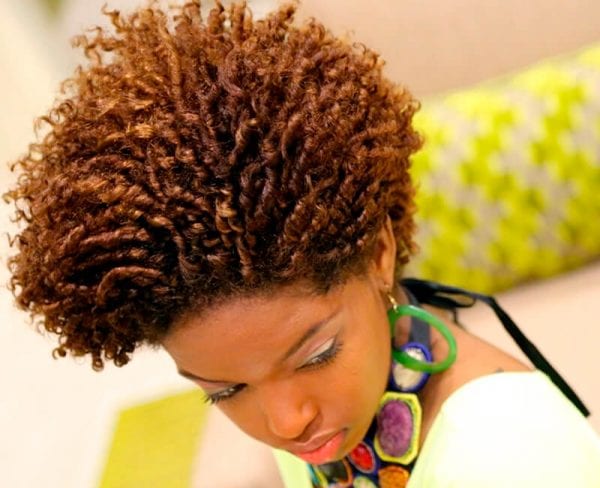 Finger coils natural hairstyle