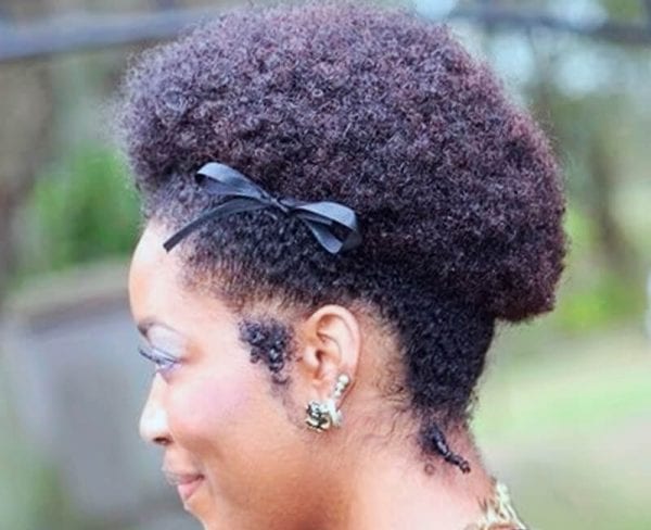Puff natural hairstyle