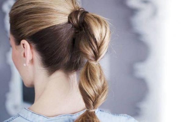 Topsy tail hairstyle for humidity