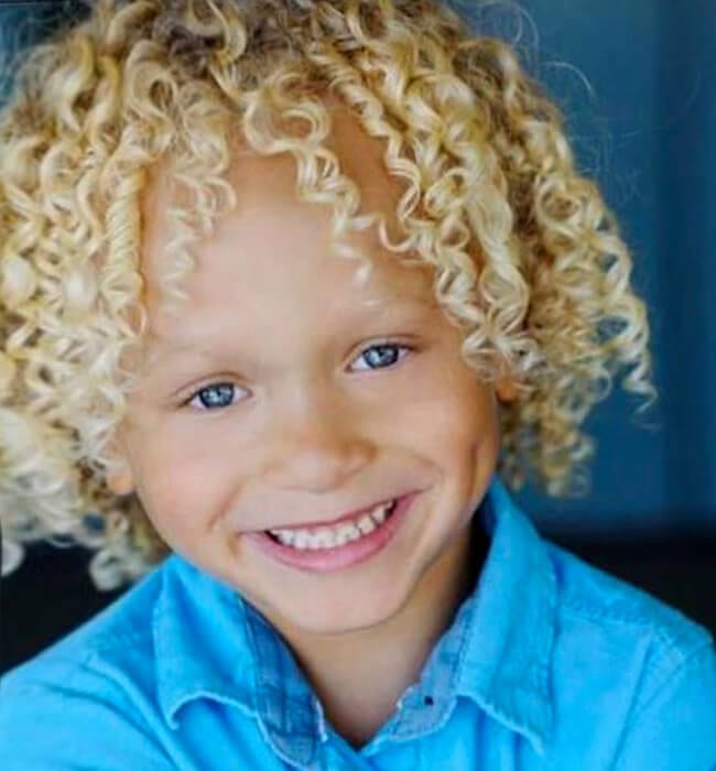 Boys’ haircut for natural curls