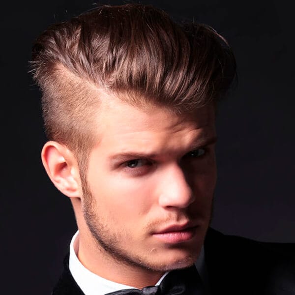 Classic men’s undercut hairstyle