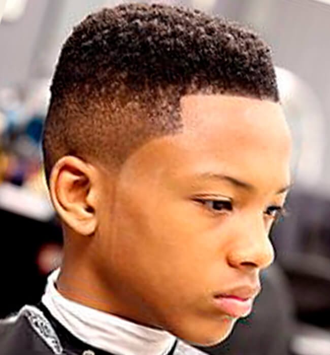 Flattop black boys’ haircut