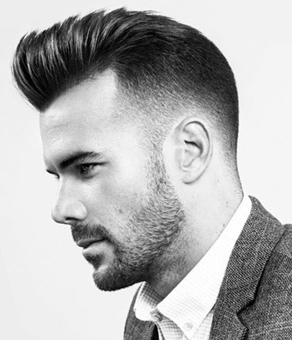 Pompadour men’s haircut