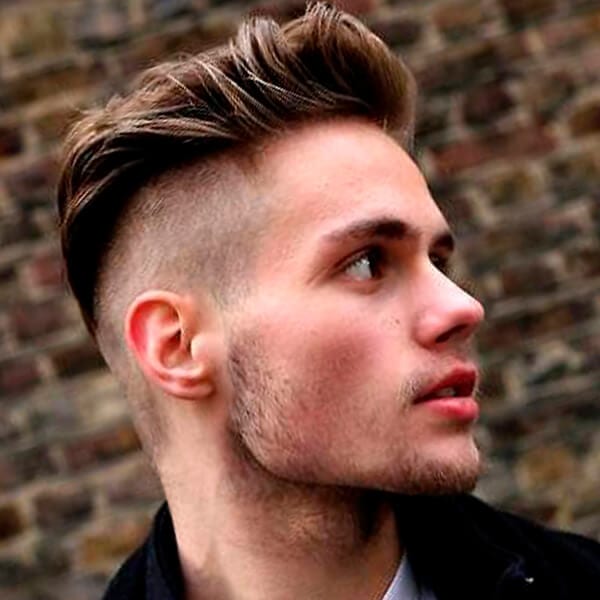 Shaved sides men’s undercut hairstyle