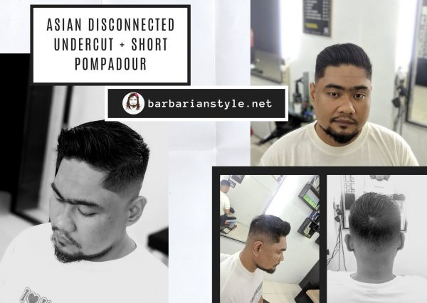 Asian Disconnected Undercut + Short Pompadour
