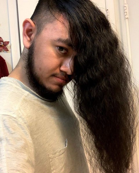 Long Hair Disconnected Undercut