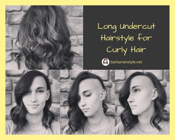 Long Undercut Hairstyle for Curly Hair