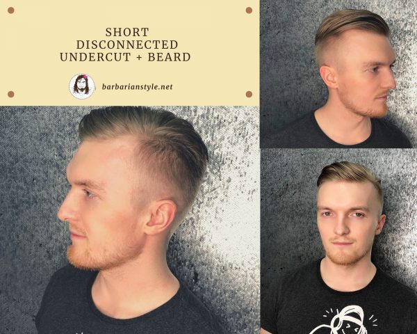 Short Disconnected Undercut + Beard