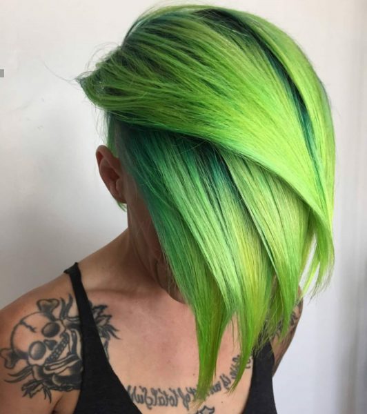 Hairstyle for Green Side Bangs