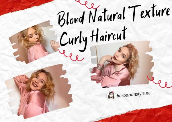blond natural texture curly haircut