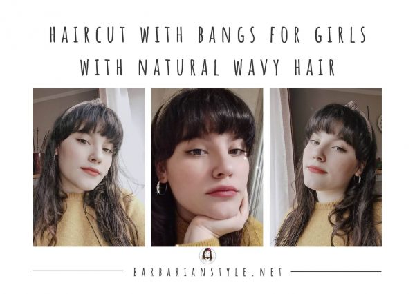 haircut with bangs for girls with natural wavy hair