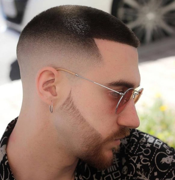 Low Faded Cut for Men with Short Hair