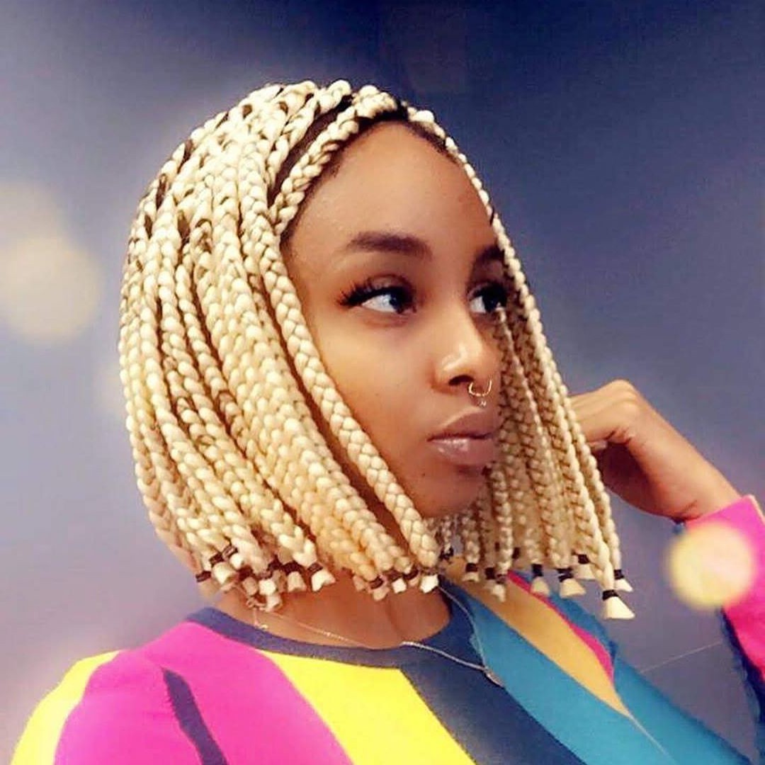 New Short Hair with Box Braids