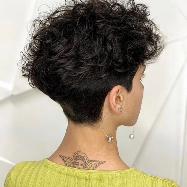 Nice Haircut for Ladies with Short Black Hair