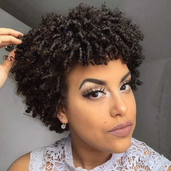 Short Hairstyle for Natural Curly Texture Hair