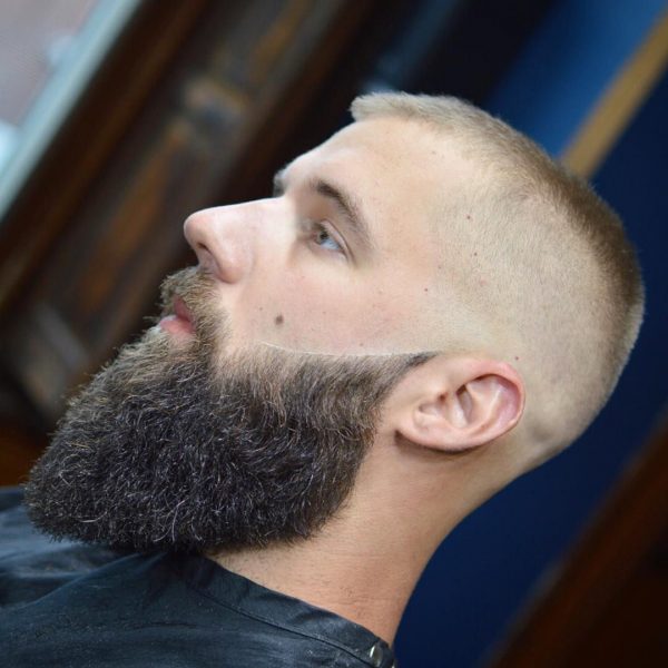 Short Haircut for Males with a Full Beard