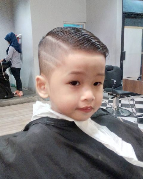 Short Undercut with Lines for Kids
