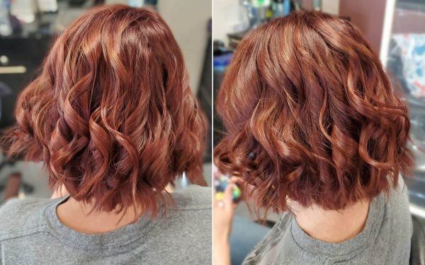 Short Wavy Hairstyle for Ombre Brown Hair