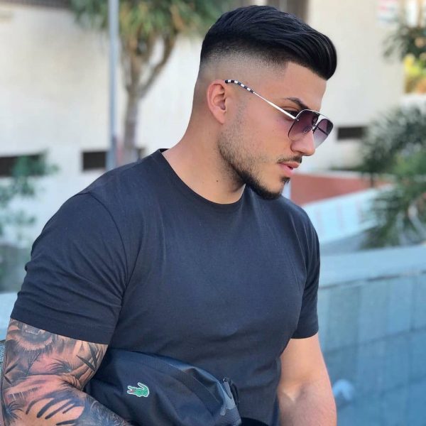Skin Fade Pompadour Hairstyle