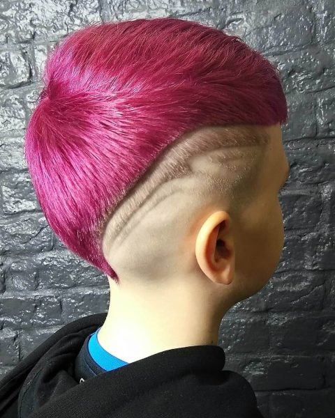 Dyed Layered Cut Design for Kids - back side view