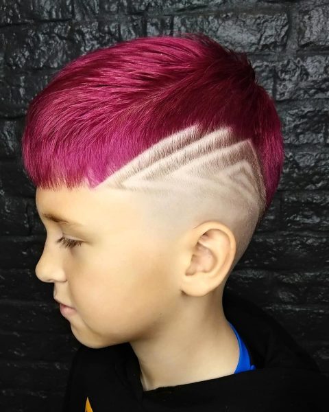 Dyed Layered Cut Design for Kids - side view