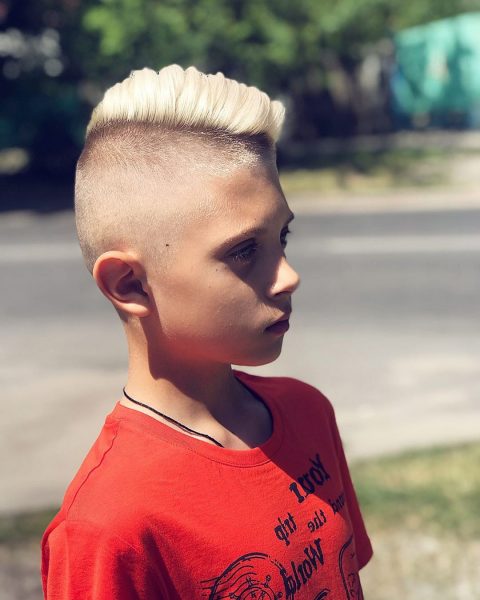 Half-Shaved Side Part Undercut for Boys