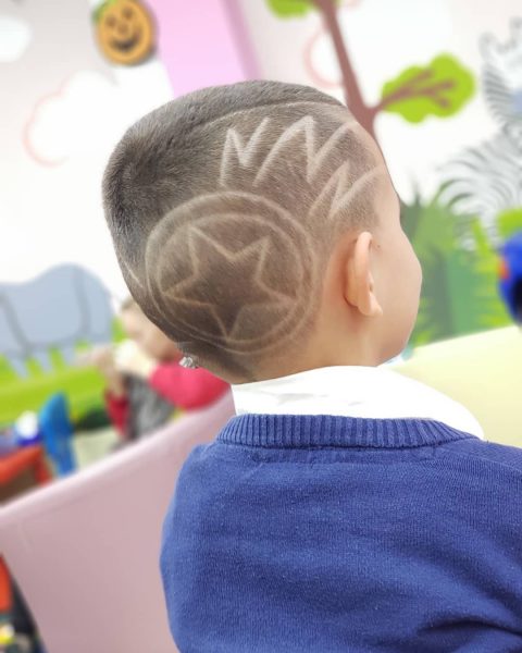 Lightning Bolts with Star Haircut for Boys