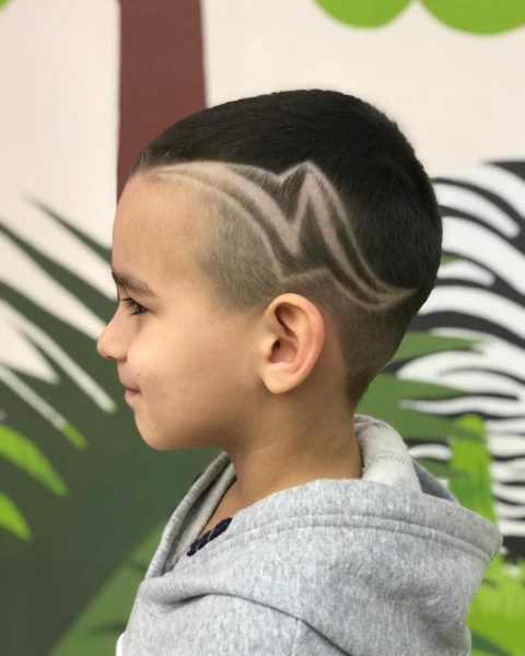 Long N Fade Undercut Hairstyle for Kids