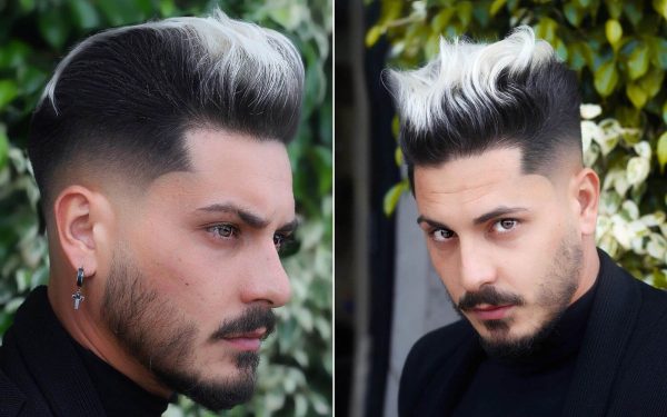 Pompadour Hairstyle with Undercut