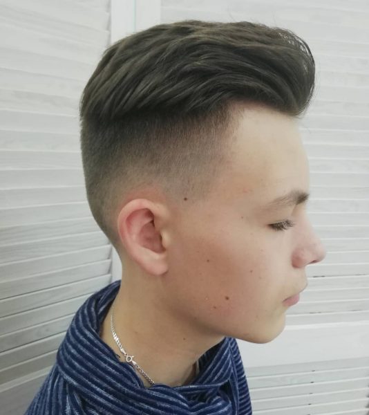 Pompadour Undercut Hairstyle for Boys
