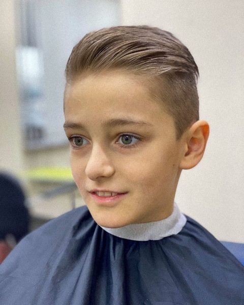 Side Part Haircut for Cute Boys