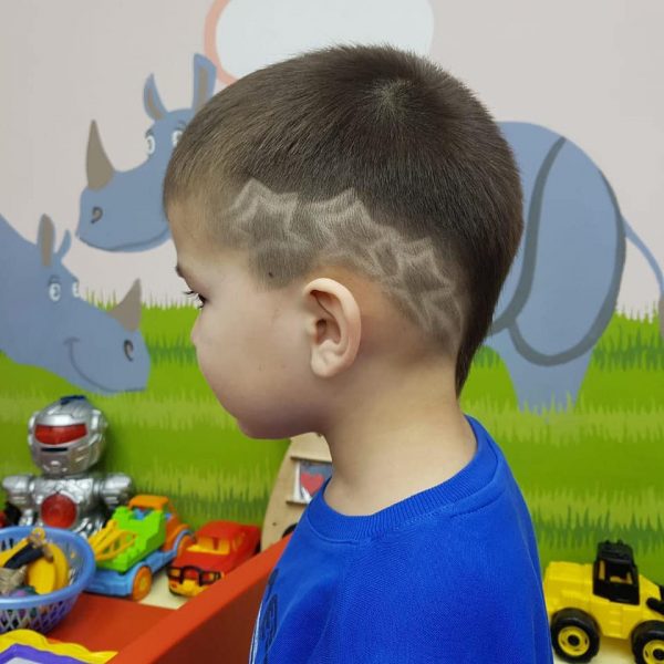 Star Hair Design for Toddler Boys